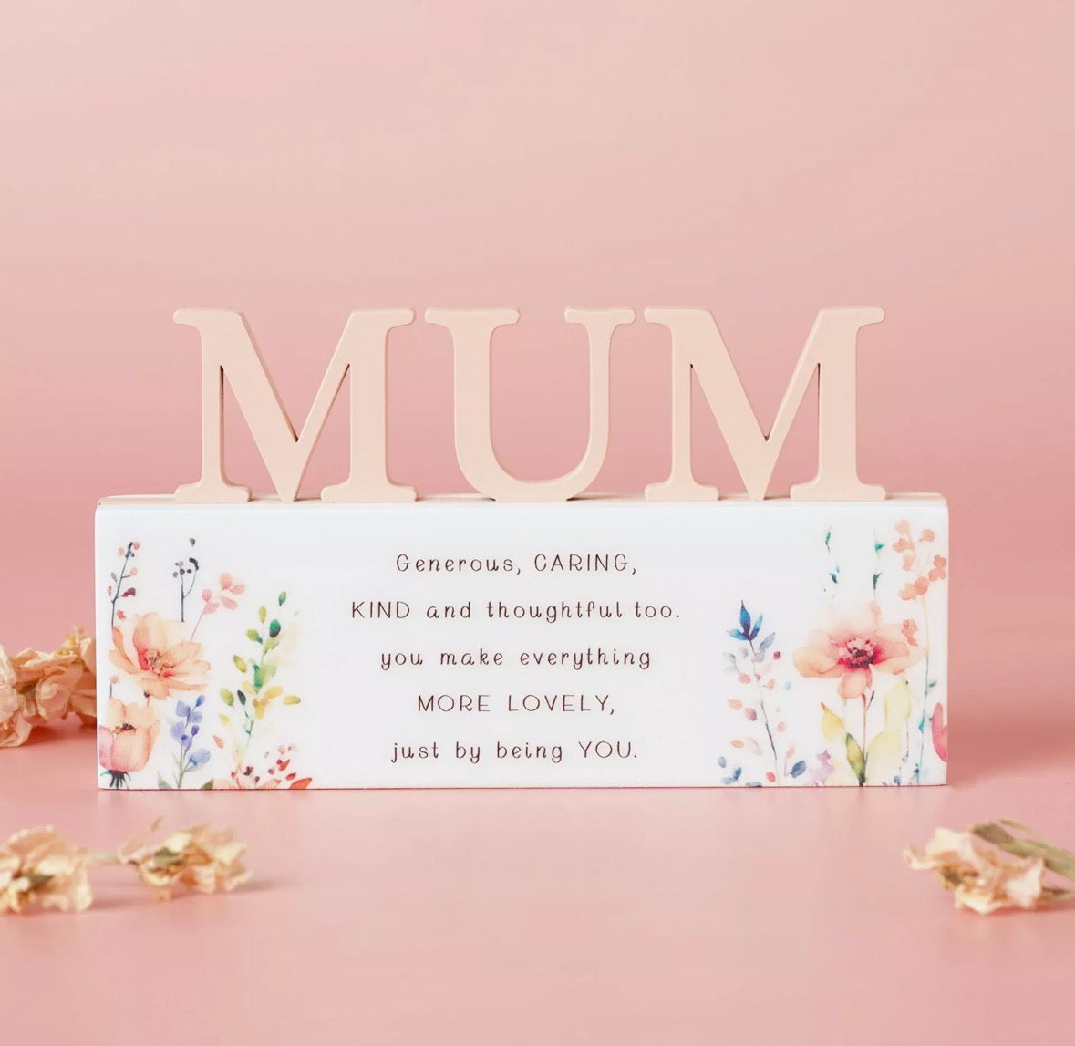 Mum - Floral word Sign