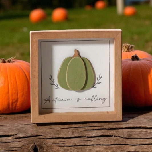 3D Pumpkin Wooden Frame