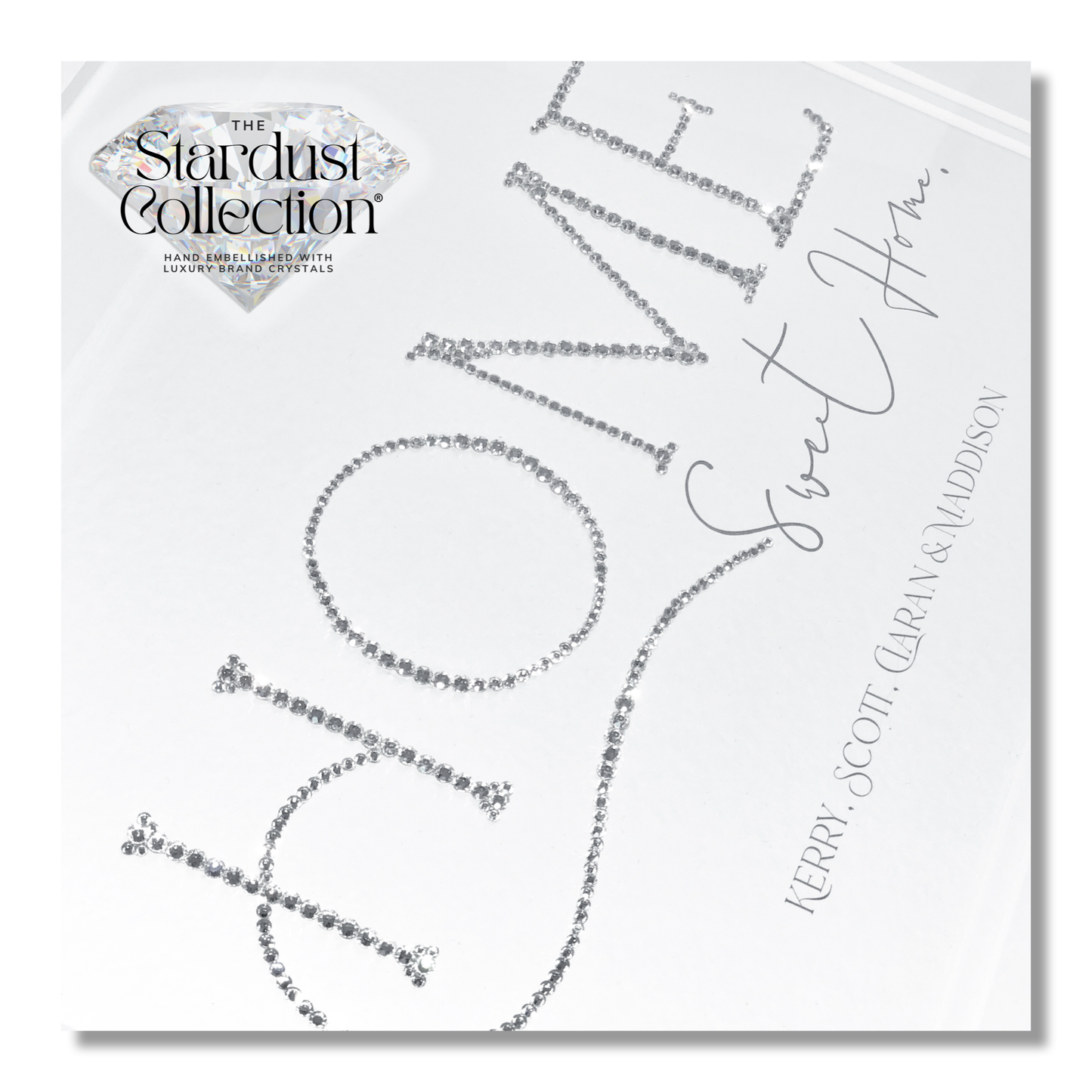 Custom Stardust Crystallised print® Embellished with Swarovski® Crystals