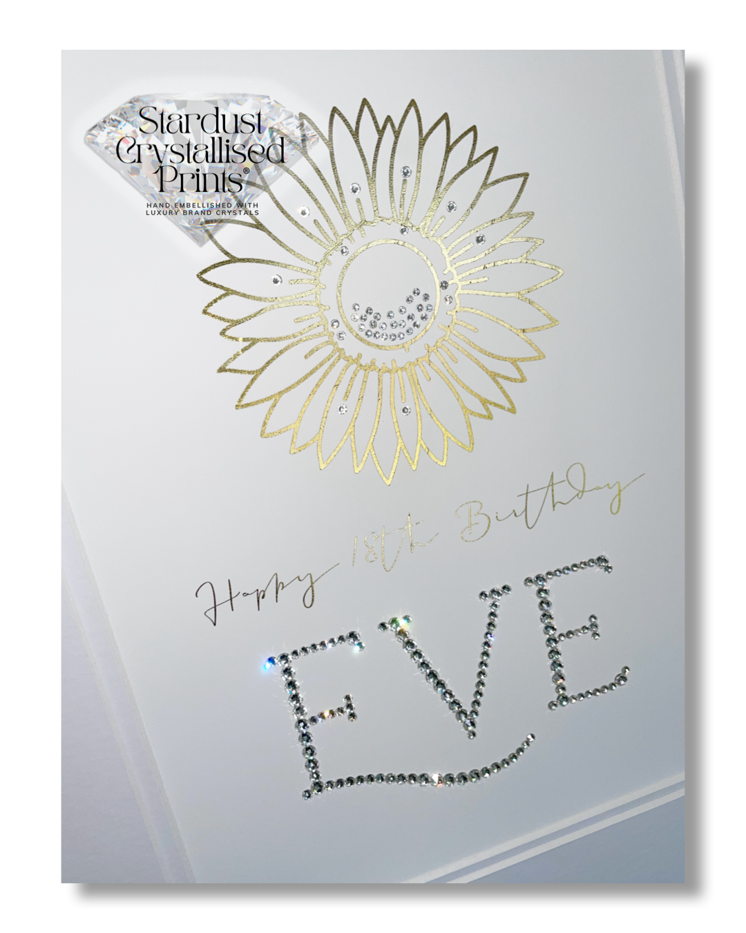 Custom Stardust Crystallised print® Embellished with Swarovski® Crystals