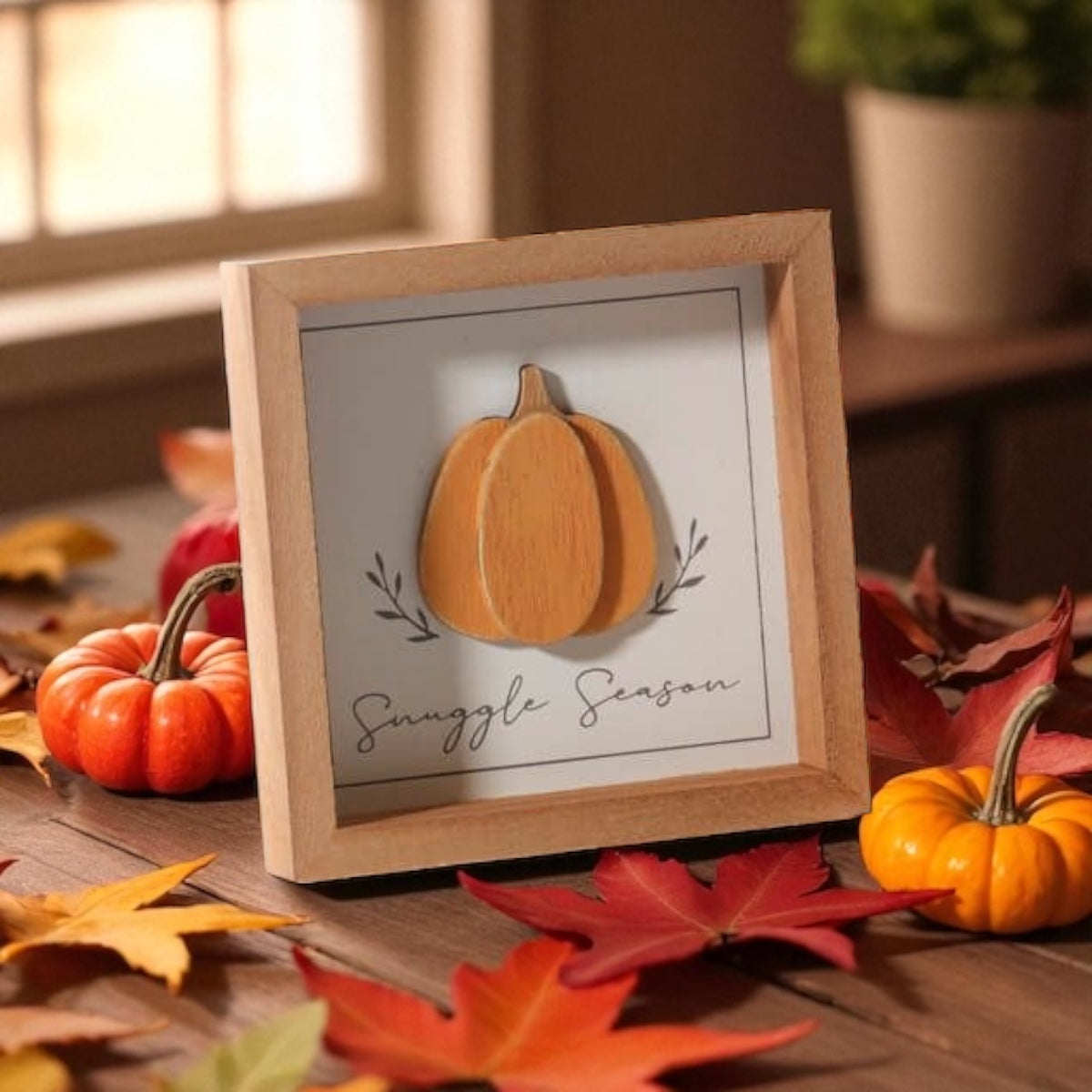 3D Pumpkin Wooden Frame