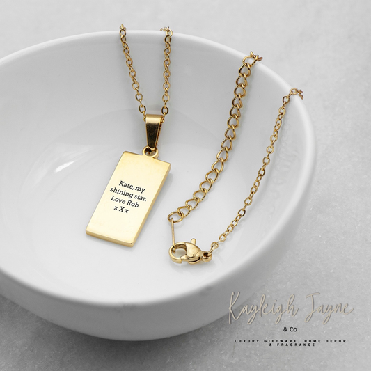 Personalised The Star - Tarot Card Necklace