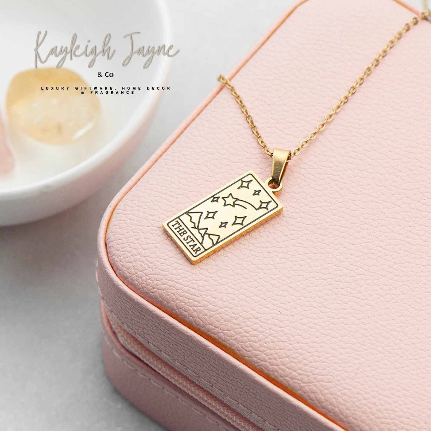 Personalised The Star - Tarot Card Necklace