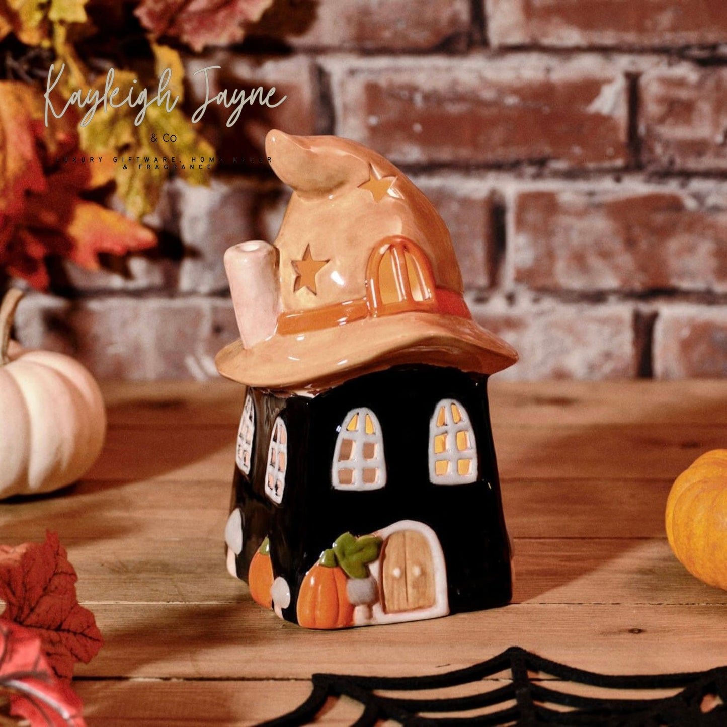 Large Witches House Tea Light Holder / Incense Cone Burner