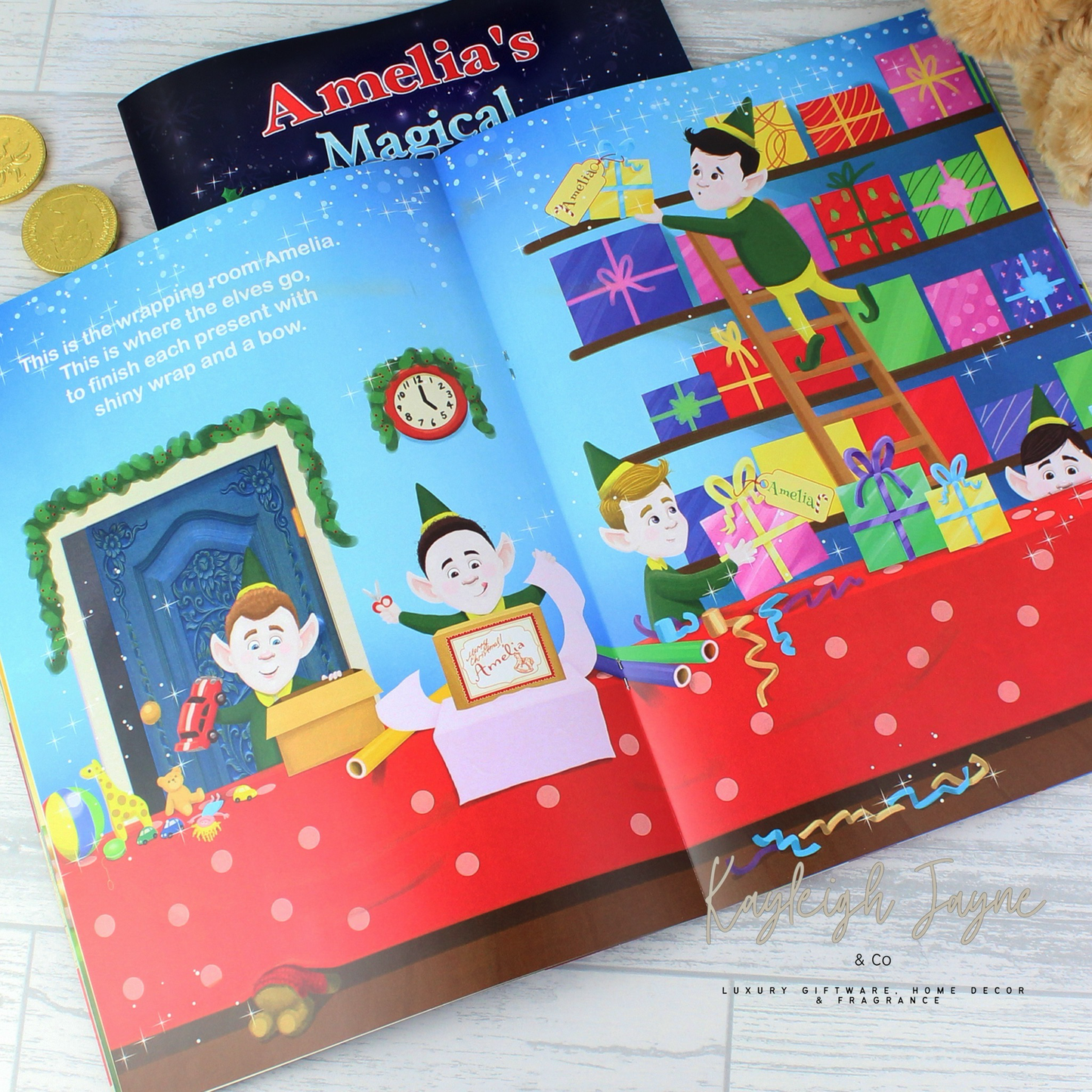Children’s Personalised Christmas Book & Teddy