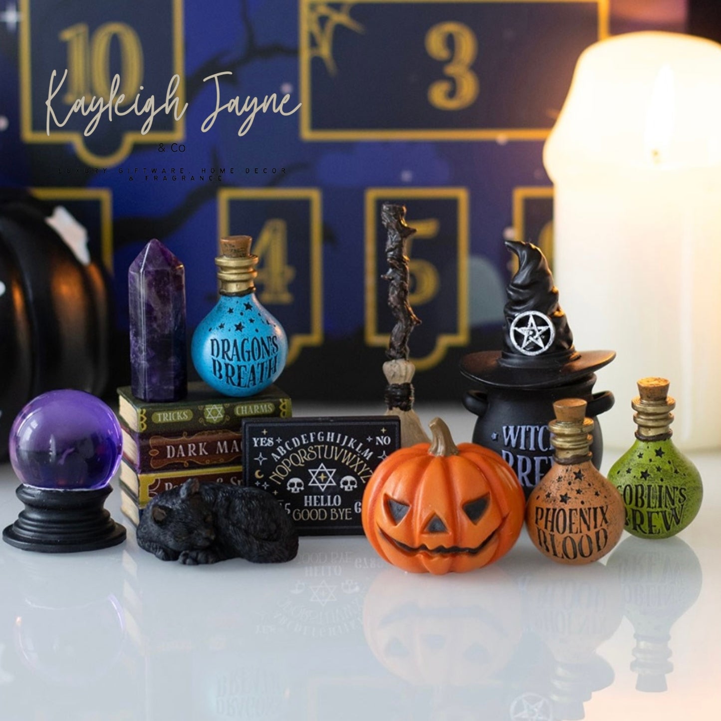 Shelf Of Shadows Mini Decor - 12 days to Halloween