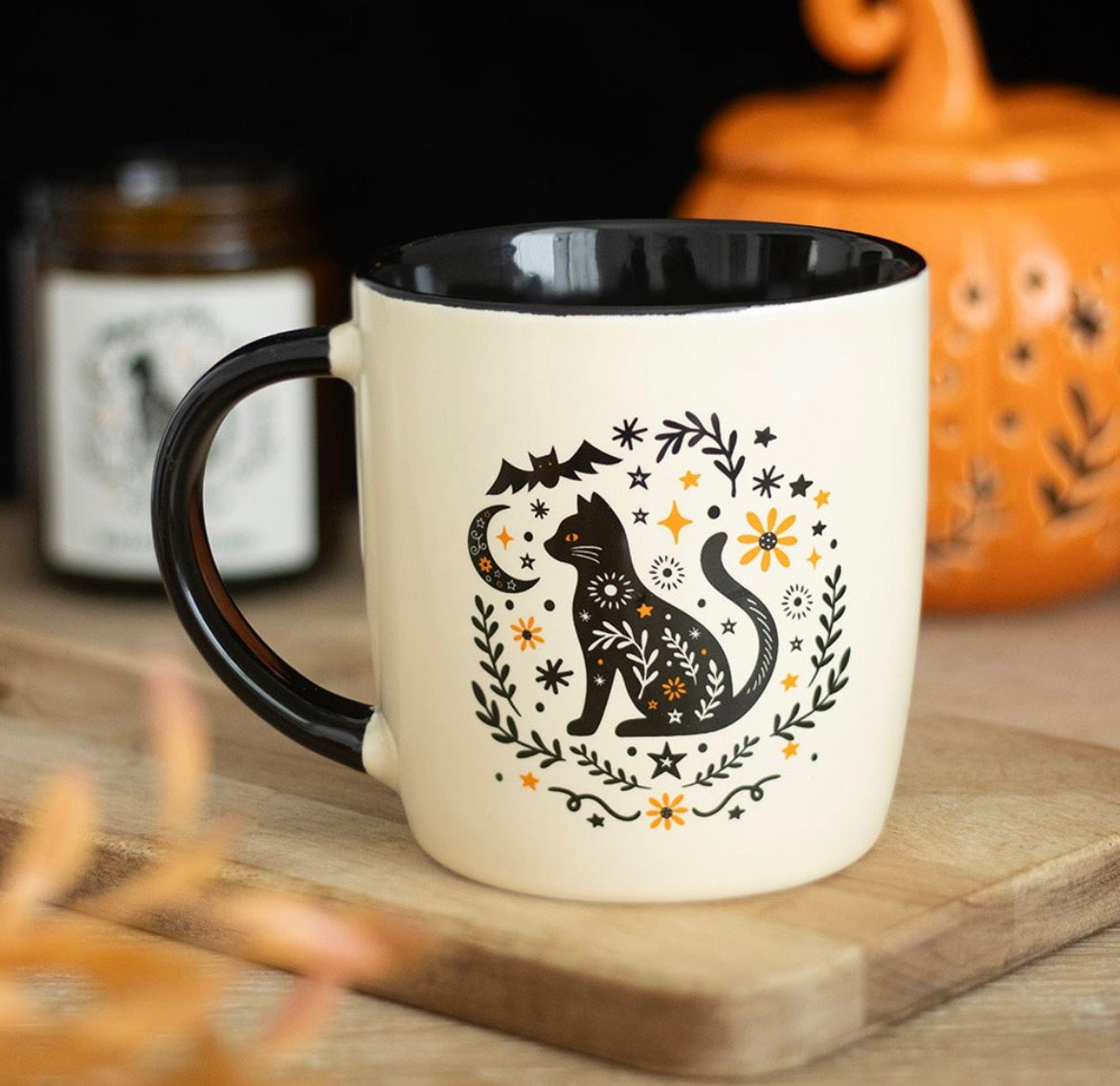 Frightful Folk Printed Cat Mug