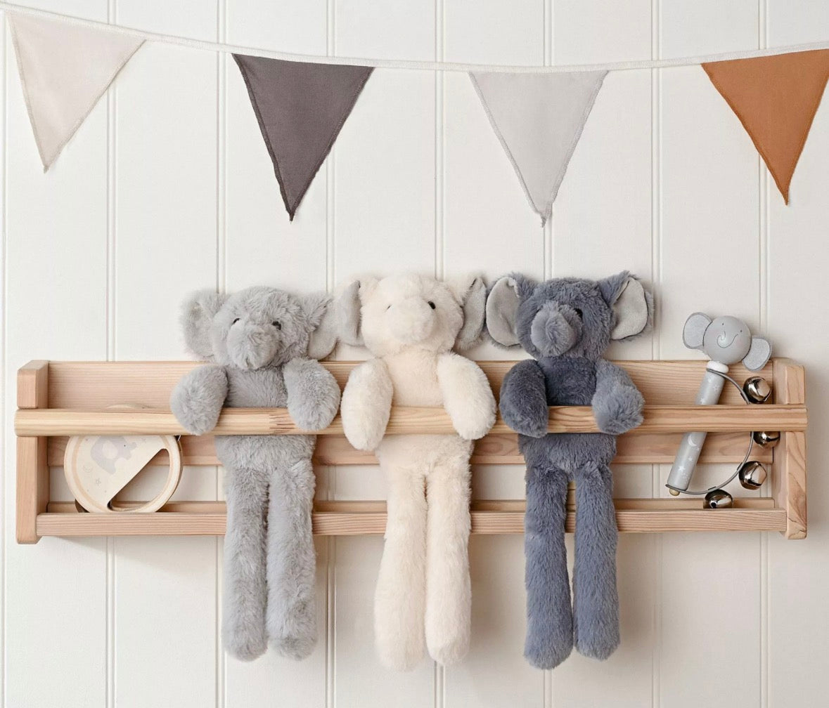 Softies - Long Legs George Dark Grey Elephant