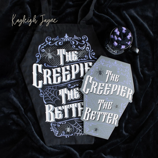 The Creepier The Better Coffin Shaped Tote Bag