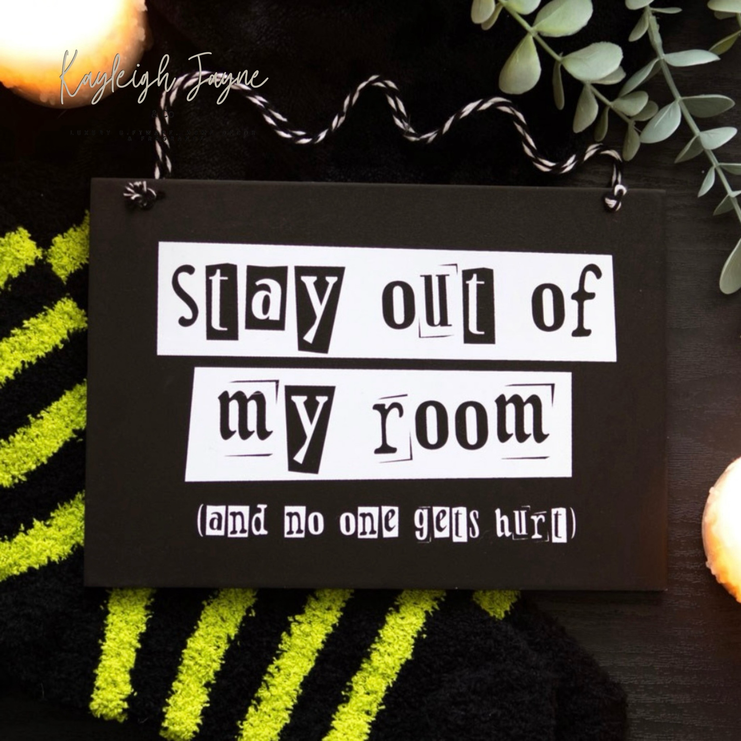 Stay Out Of My Room Halloween Sign