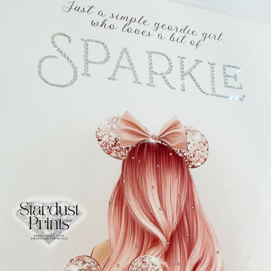 Stardust Crystallised Print®️ - Pink Hair Girl