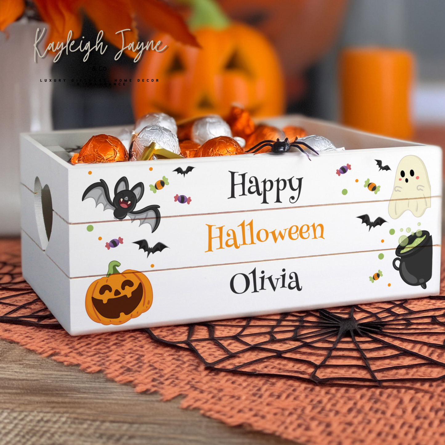 Small Personalised Halloween Treats Box