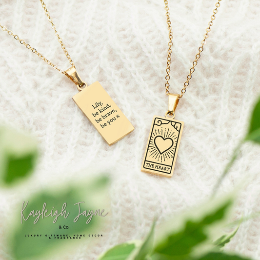 Personalised The Heart - Tarot Card Necklace