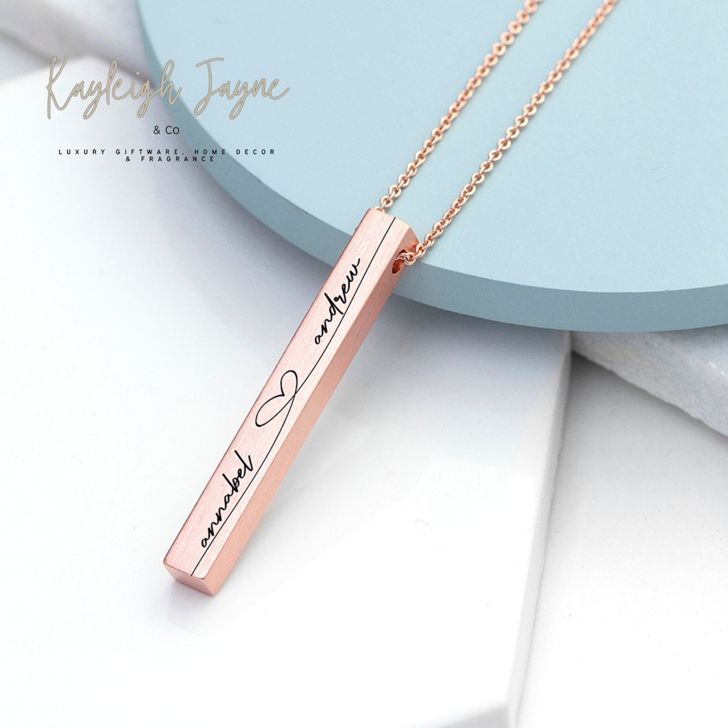 Personalised Name Bar Necklace