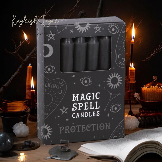 12 X Spell Candles - Protection