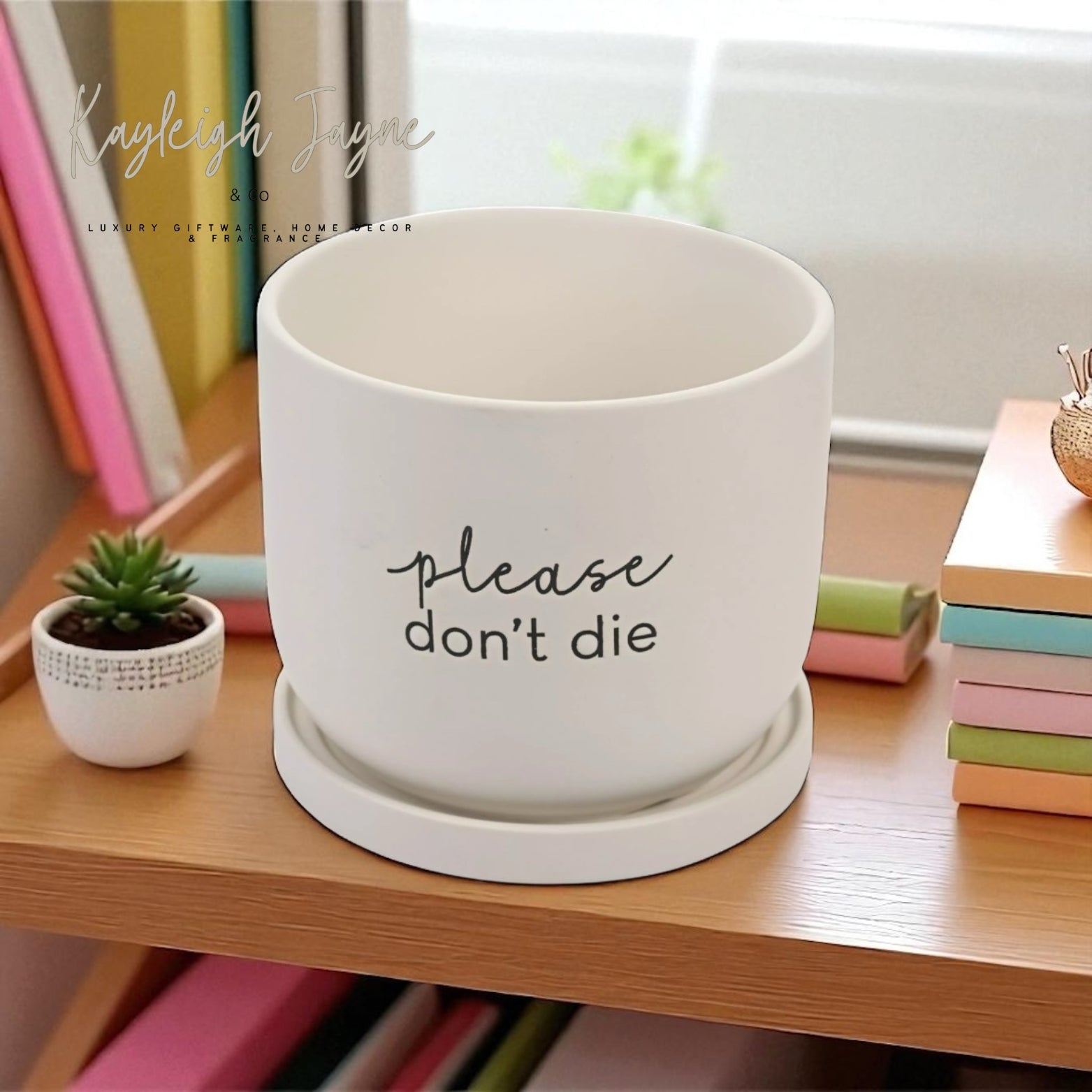 please don't die plant pot Country Living Plant Pot