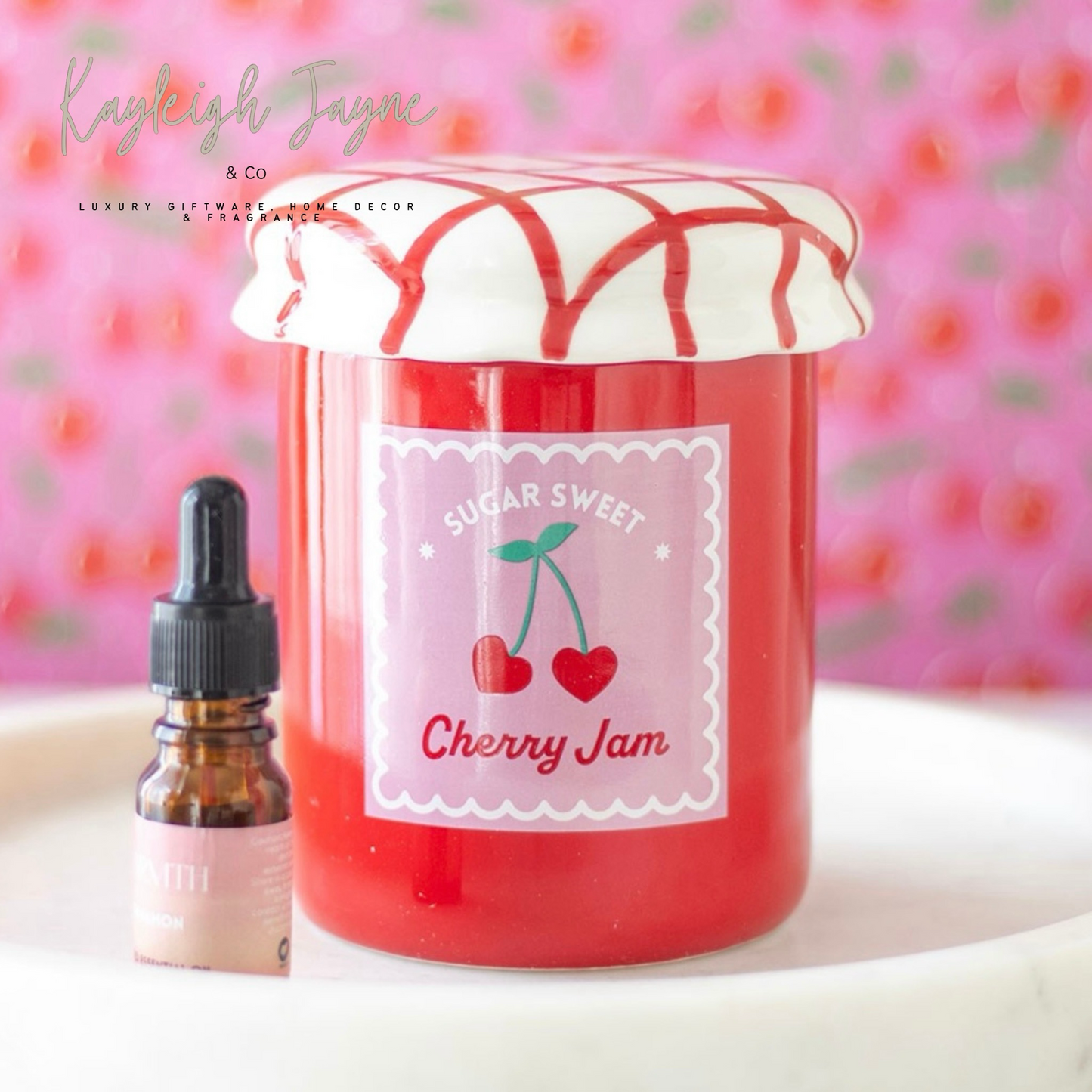 Cherry Jam Jar - Oil/Wax Burner