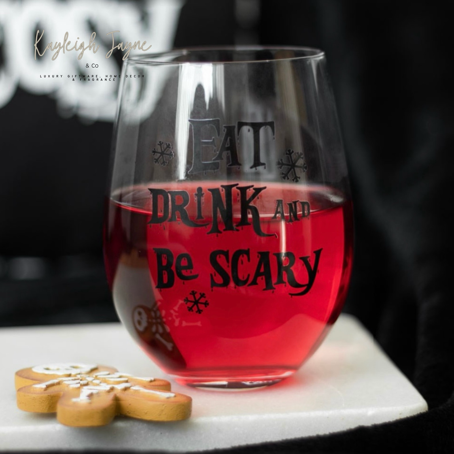 Creepmas Eat Drink & Be Scary Glass