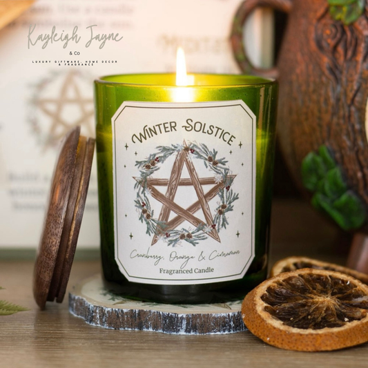 Winter Solstice Candle - Cranberry & Orange