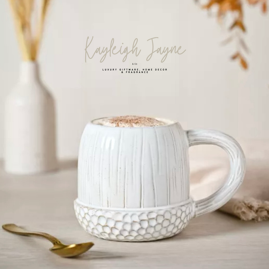 Country living White Ceramic acorn mug