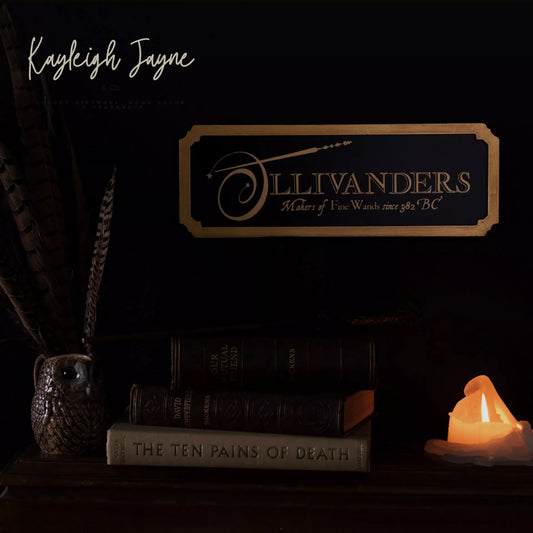 Official Harry Potter Ollivanders Sign