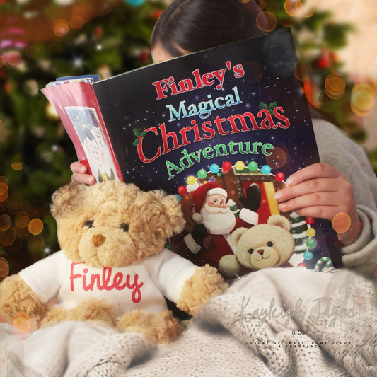 Children’s Personalised Christmas Book & Teddy