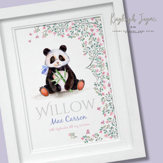 Bespoke Panda Print - Nursery Decor