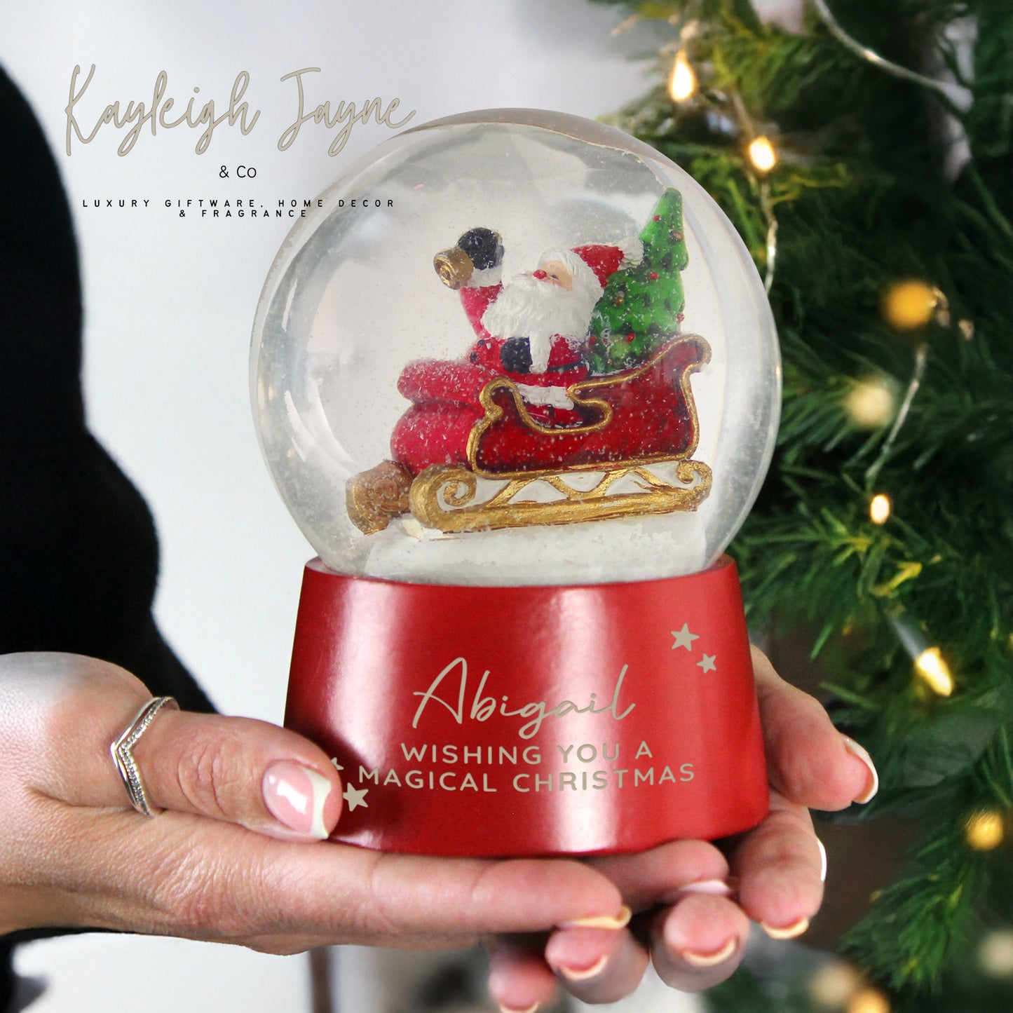 Personalised Christmas Snow Globe