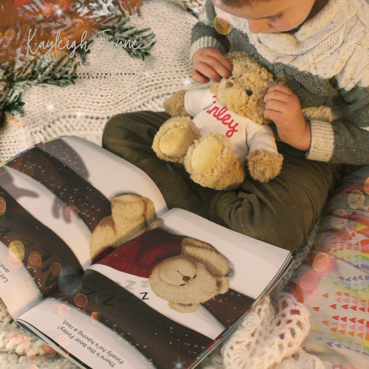 Children’s Personalised Christmas Book & Teddy