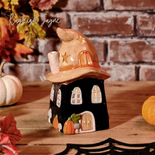 Large Witches House Tea Light Holder / Incense Cone Burner