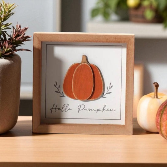 3D Pumpkin Wooden Frame
