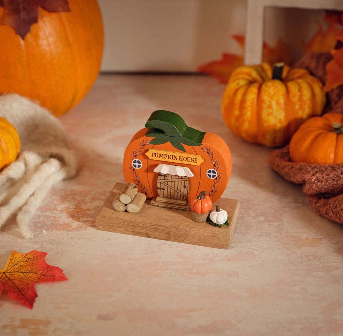Autumn Miniature Pumpkin House