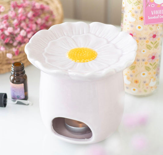Pink Daisy Shaped Oil/Wax Burner