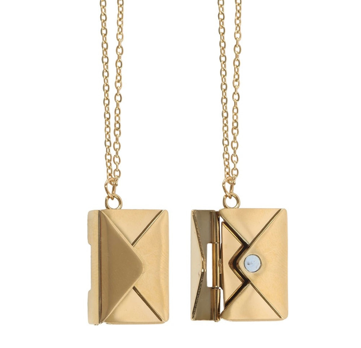 Cupids Delivery Secret Message Necklace With Card & Envelope