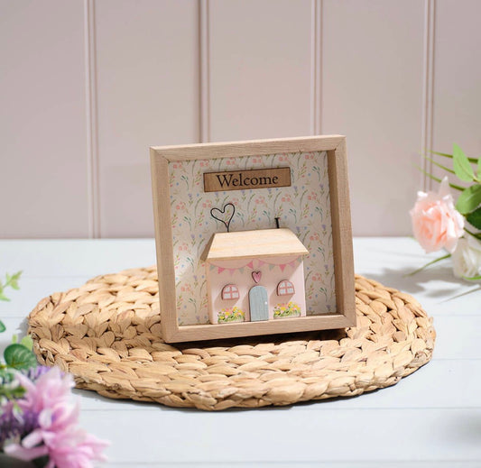Cottage Garden 3D Welcome House In Frame