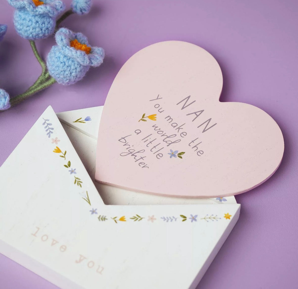 Love Life - Nan - Envelope Wooden Keepsake