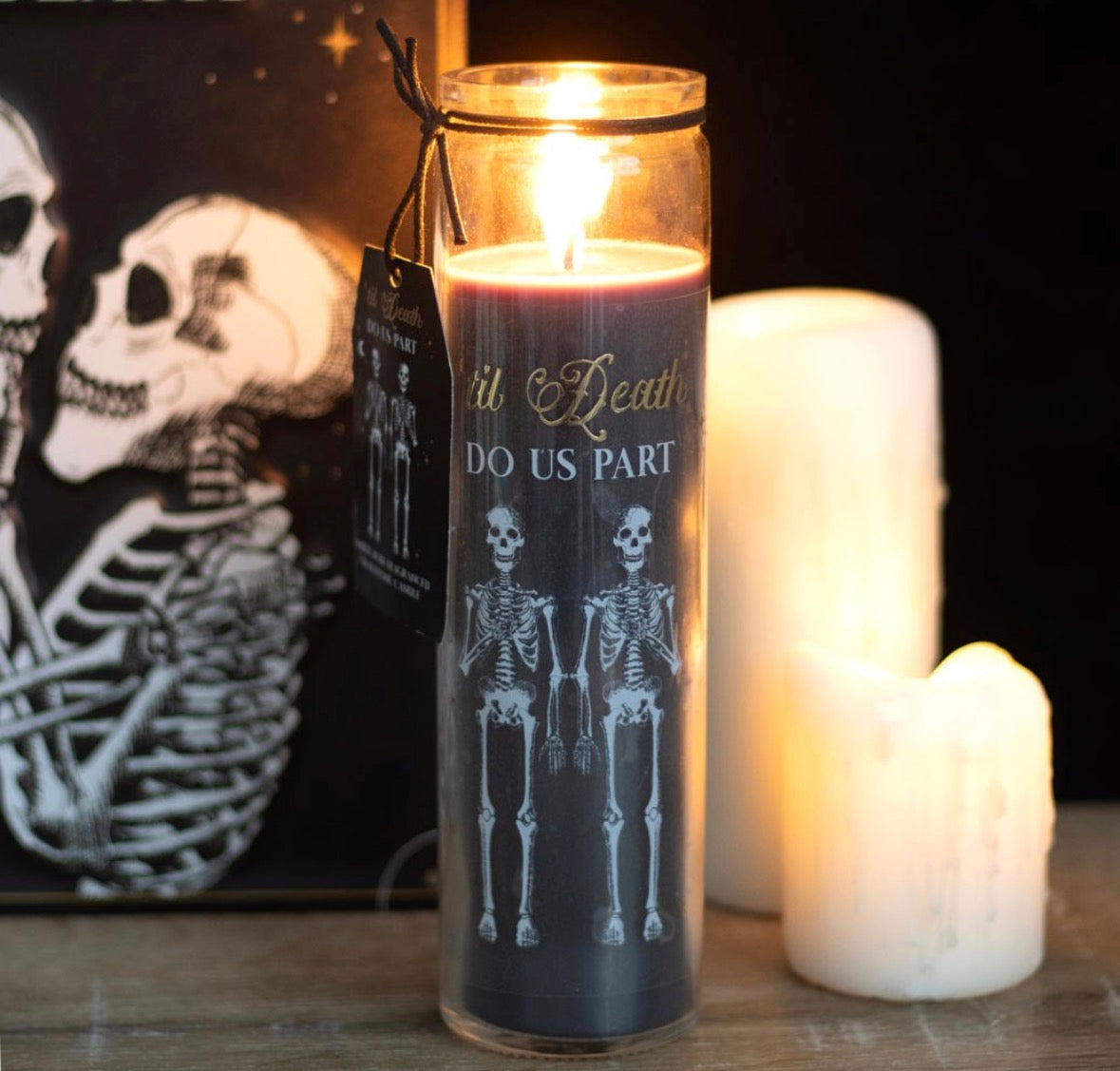 Till Death Do Us Part - Skeleton Tube Candle