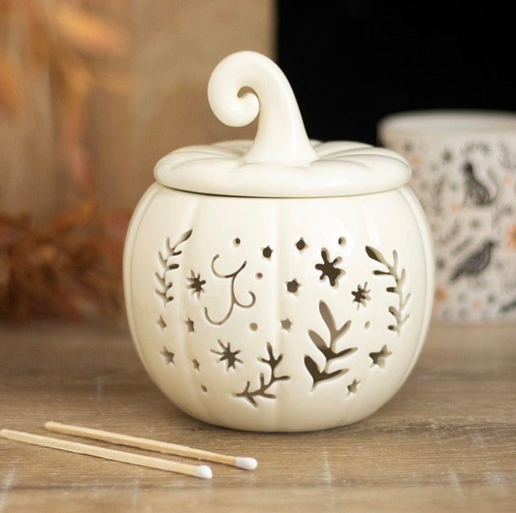 Folk Cutout Design Oil/Wax Burner - 3 Colours To Choose From