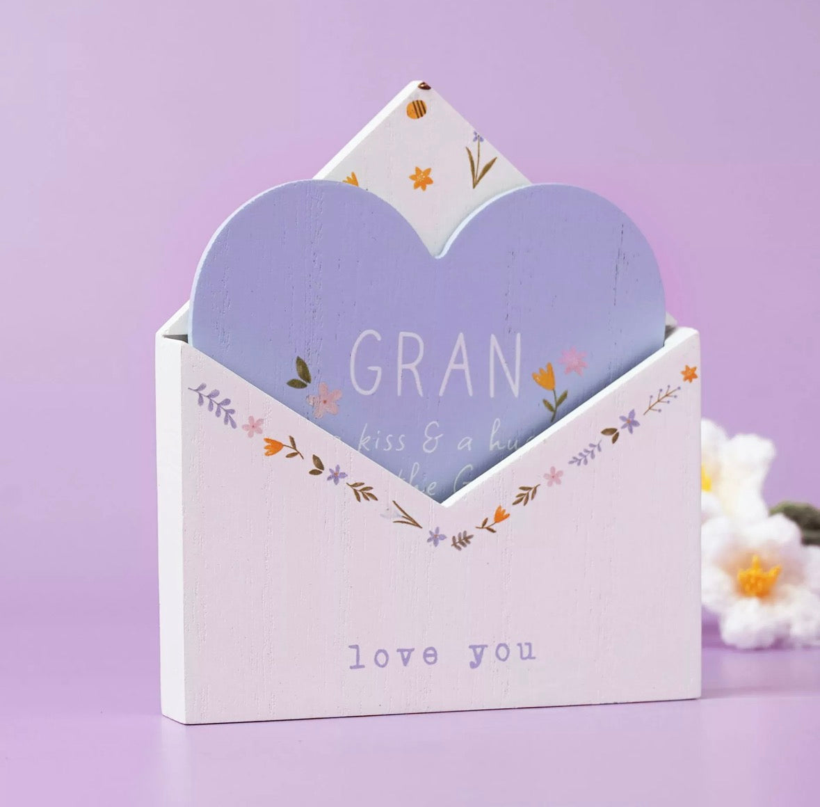 Love Life - Gran - Envelope Wooden Keepsake