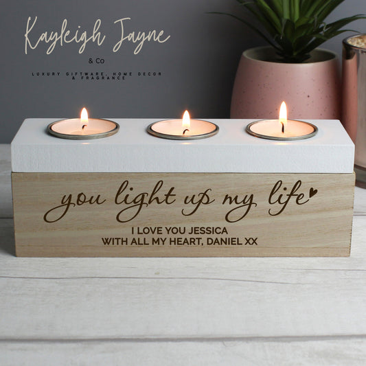 You Light Up My Life - Tea light Holder