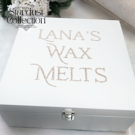 Wax Melts storage Box 24cm X 24cm Embellished with Swarovski® Crystals