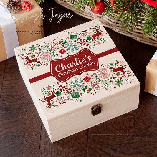 Traditional Design Christmas Eve Box Large