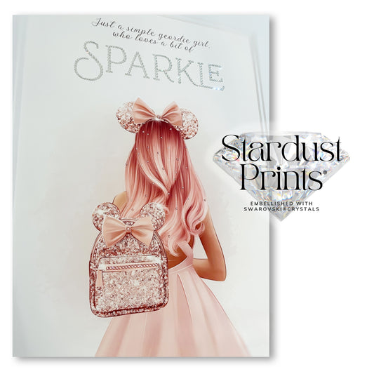 Stardust Crystallised Print®️ - Pink Hair Girl