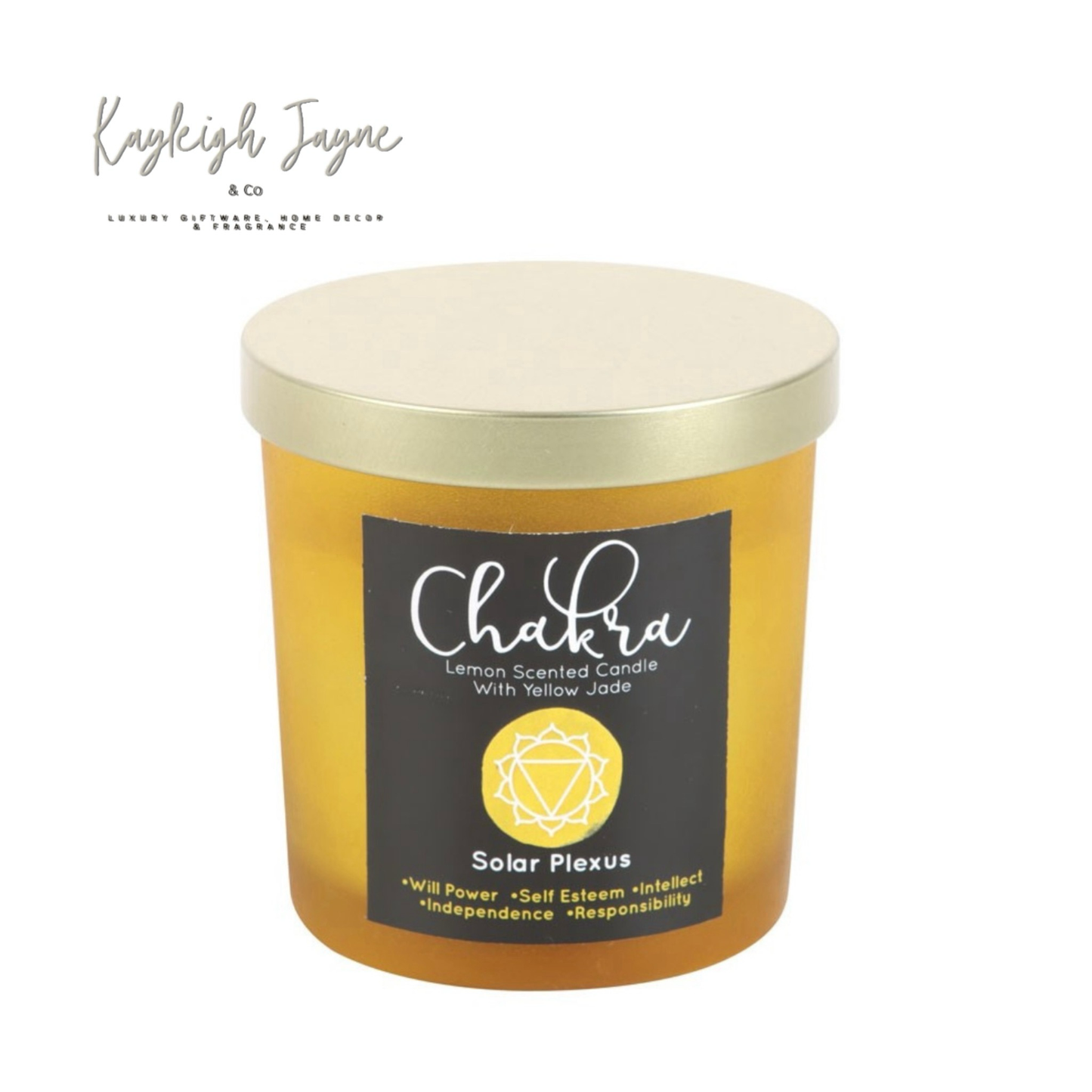 Solar Plexus Chakra - Lemon Crystal Chip Candle