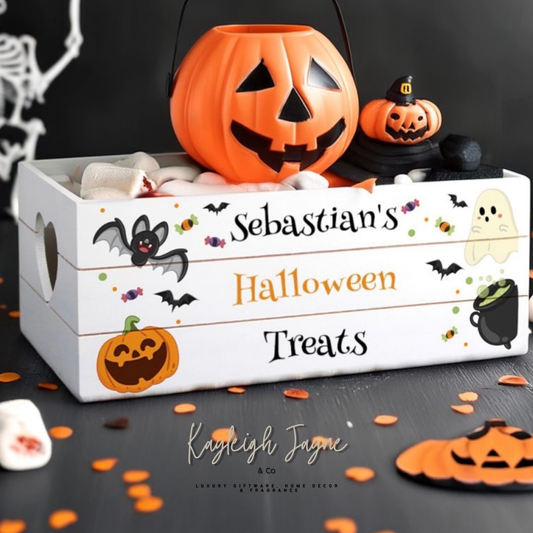 Small Personalised Halloween Treats Box