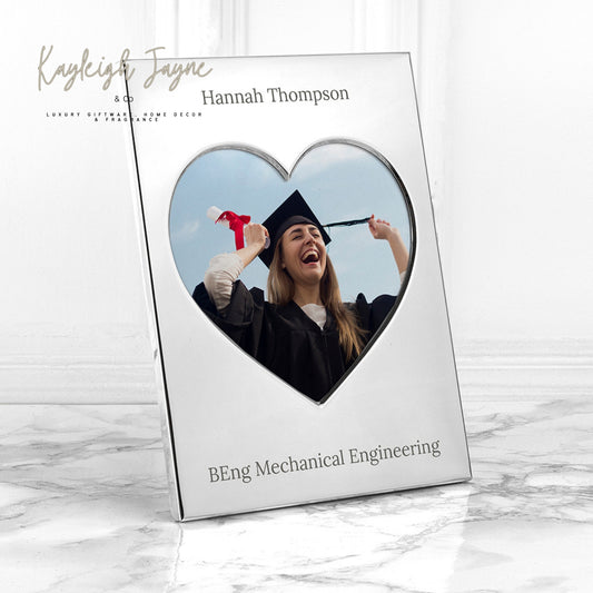 Silver Plated Heart Photo Frame