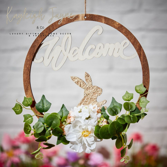 Rustic Spring Bunny Wreath