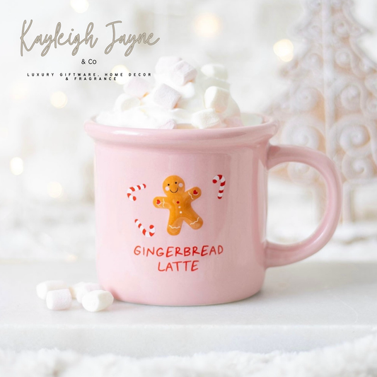 Pink Gingerbread Latte Mug