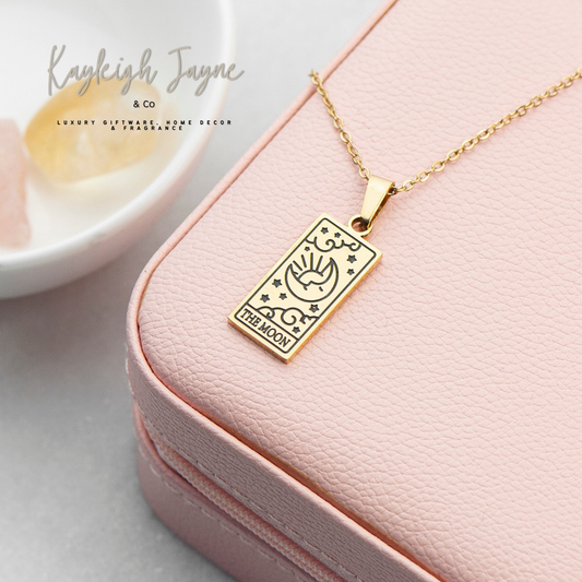 Personalised The Moon - Tarot Card Necklace