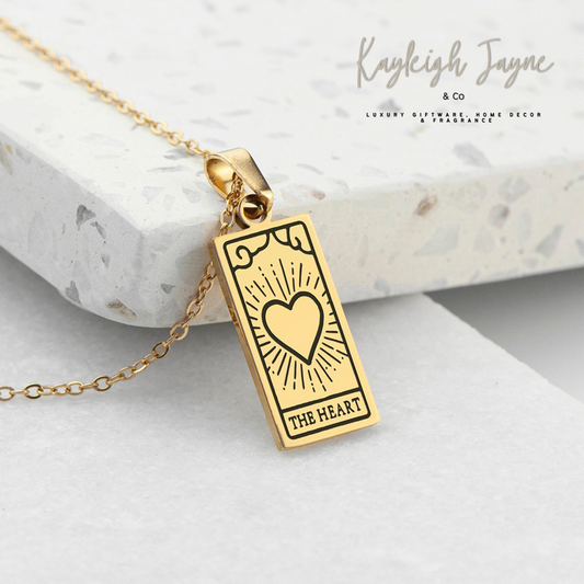 Personalised The Heart - Tarot Card Necklace